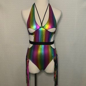 Rainbow Rave Body Suit